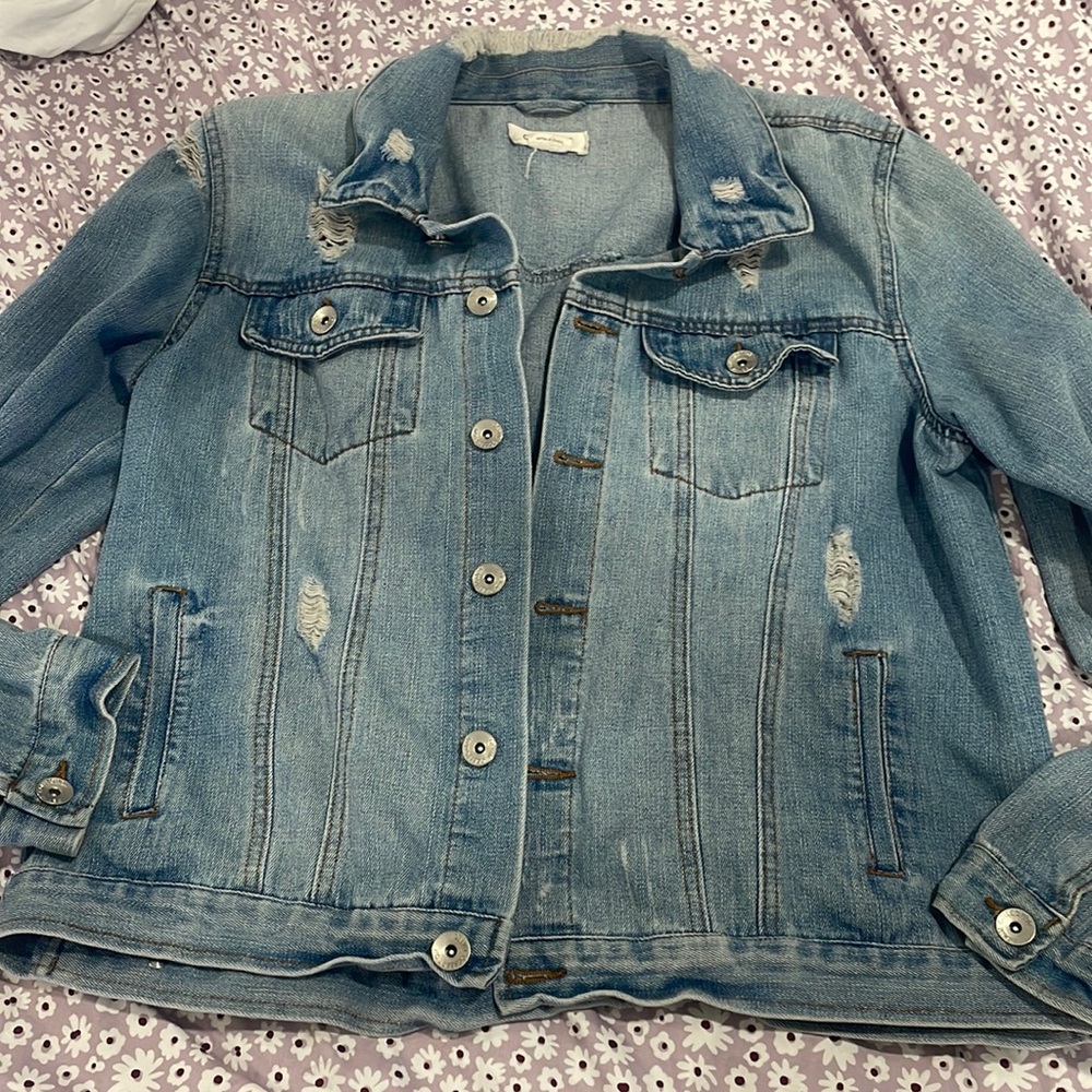 Ripped Jean Jacket
